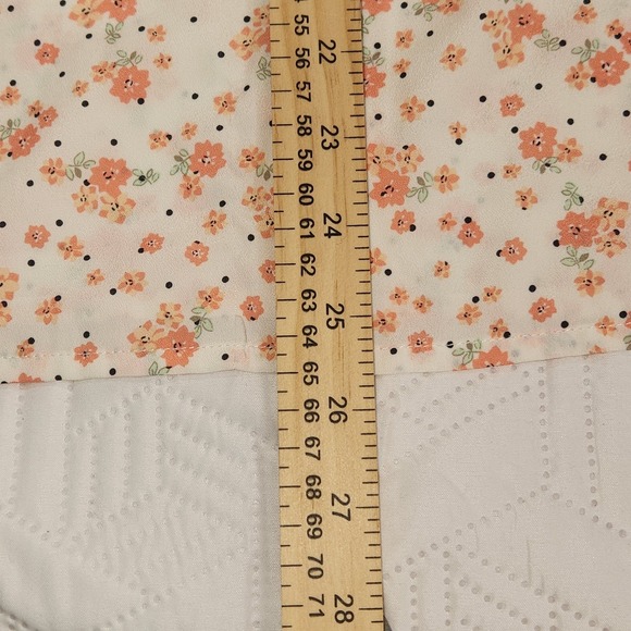 GAP blouse womens Floral Print Sleeveless peach 
Pocket Casual Cute dainty  S - Picture 7 of 10